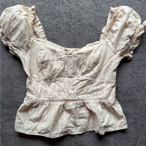 URBAN Romantics Cream Puff Sleeve Blouse